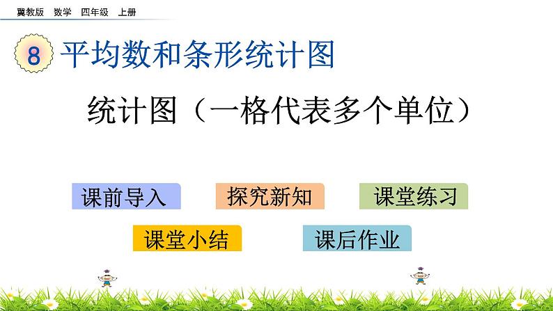 8.4 统计图(一格代表多个单位) PPT课件第1页
