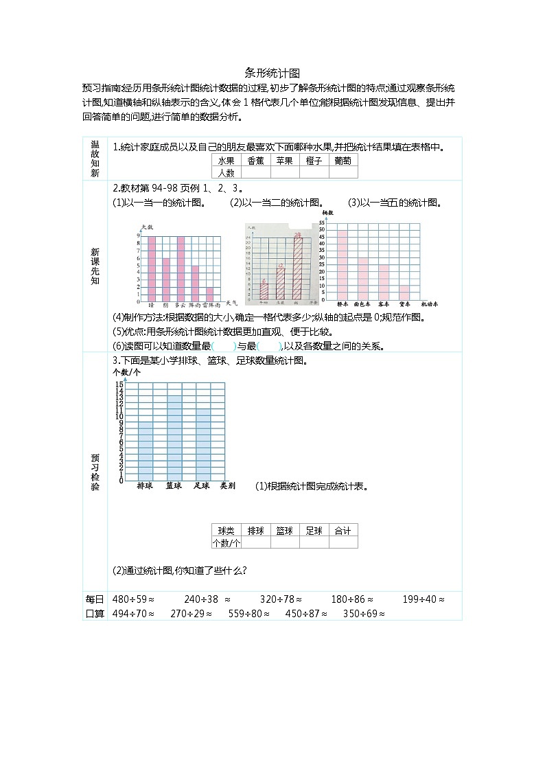 7 条形统计图  学案01