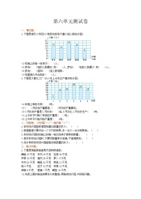 小學(xué)數(shù)學(xué)西師大版四年級(jí)上冊(cè)六 條形統(tǒng)計(jì)圖綜合與測(cè)試單元測(cè)試同步測(cè)試題