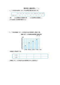 小学苏教版四 统计表和条形统计图（一）单元测试同步练习题