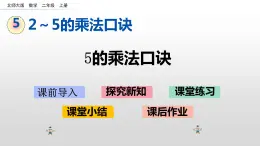 5.1《5的乘法口诀》课件