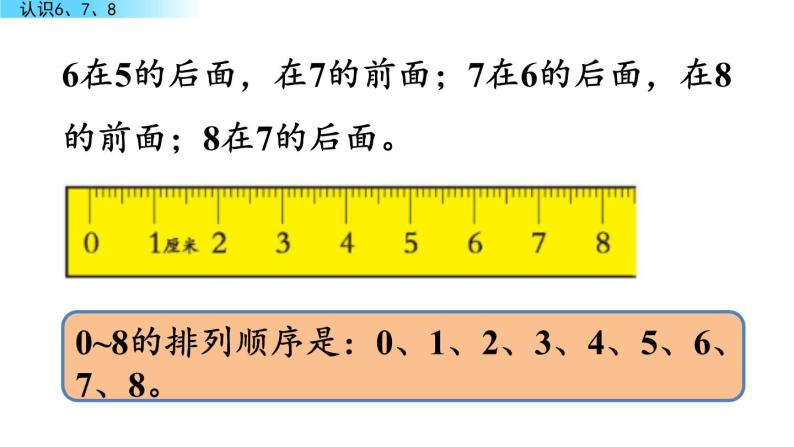 北京版数学一年级上册第三单元第6课时  《认识6、7、8》课件05