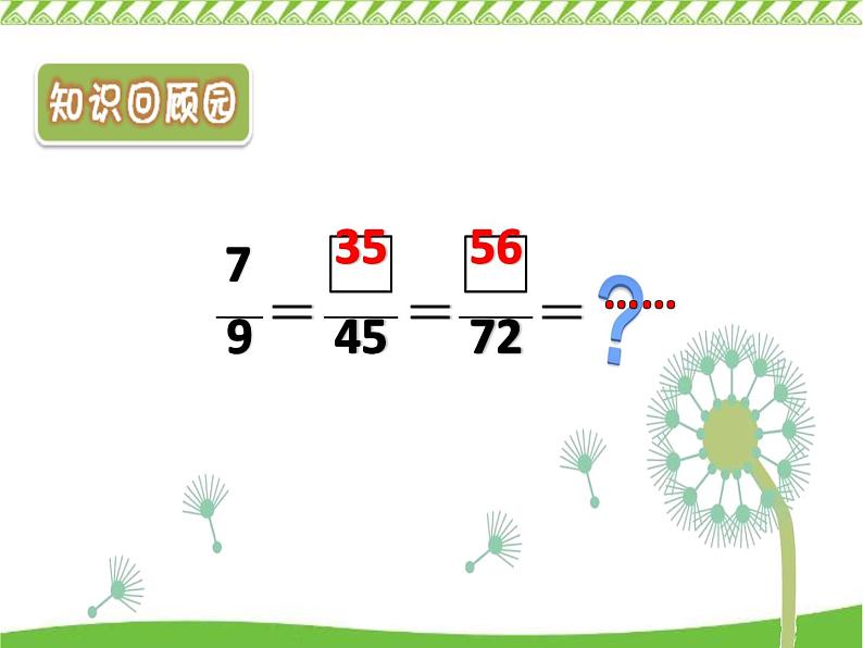 四年级下册数学课件 七 同分母分数加减法和约分 青岛版(五四学制)05