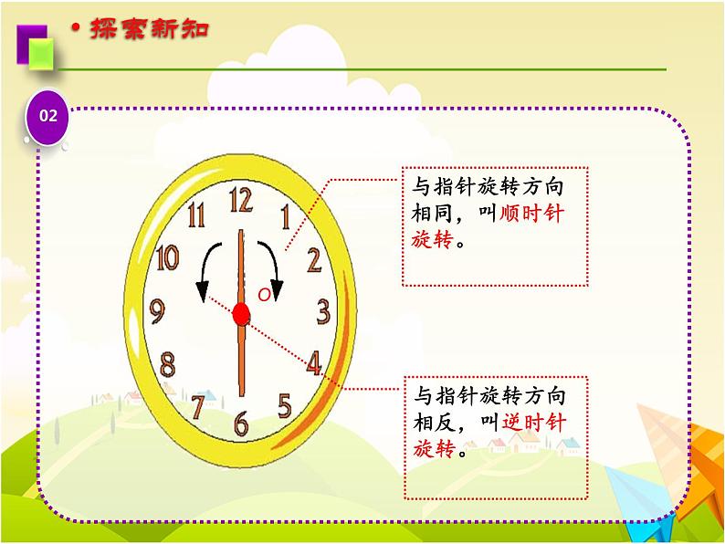 四年级下册数学课件 六 图形的旋转 青岛版(五四学制)04