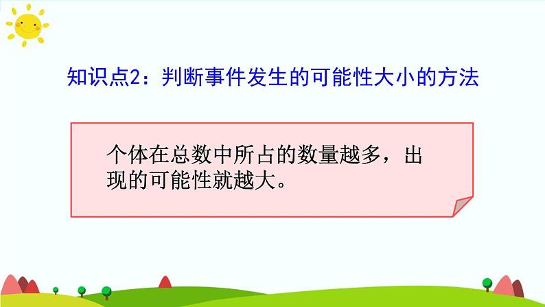 【精品课件】人教版 五年级上册数学 第4单元 可能性 4.3可能性的综合应用 练习课08