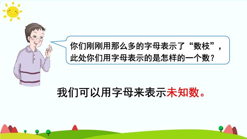 【精品课件】人教版 五年级上册数学 第5单元 简易方程 5.1.1用字母表示数 (第1课时)05