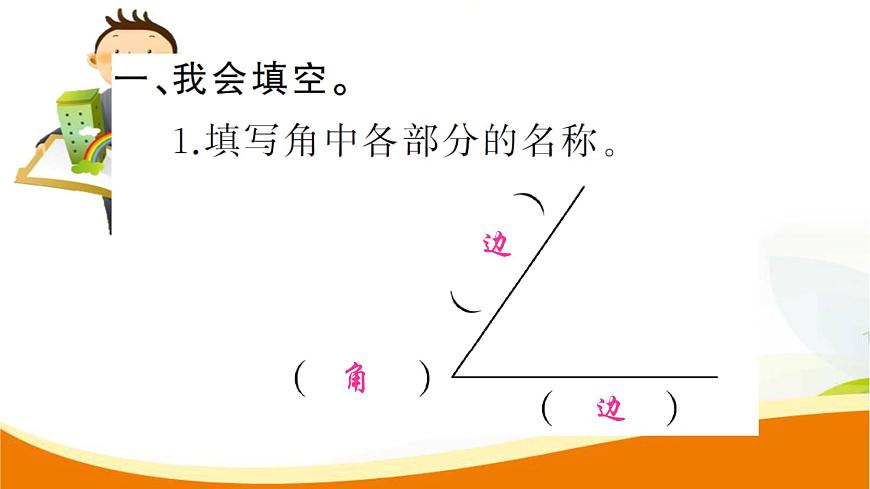 人教版小學(xué)數(shù)學(xué)四年級上冊 第三單元 第2課時  角(1) PPT課件第3頁