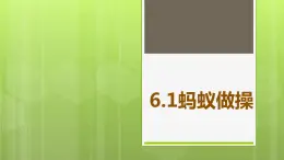 6.1 蚂蚁做操 教学课件