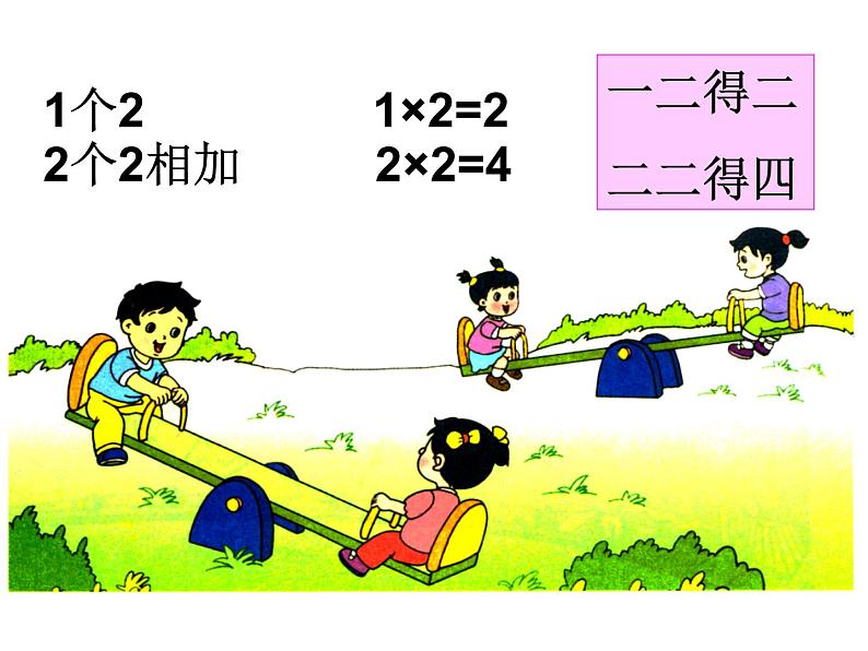 苏教版二上数学教学课件第3课时 1~4的乘法口诀第5页