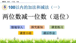 5.9《两位数减一位数（退位）》PPT课件 冀教版数学小学一年级下册