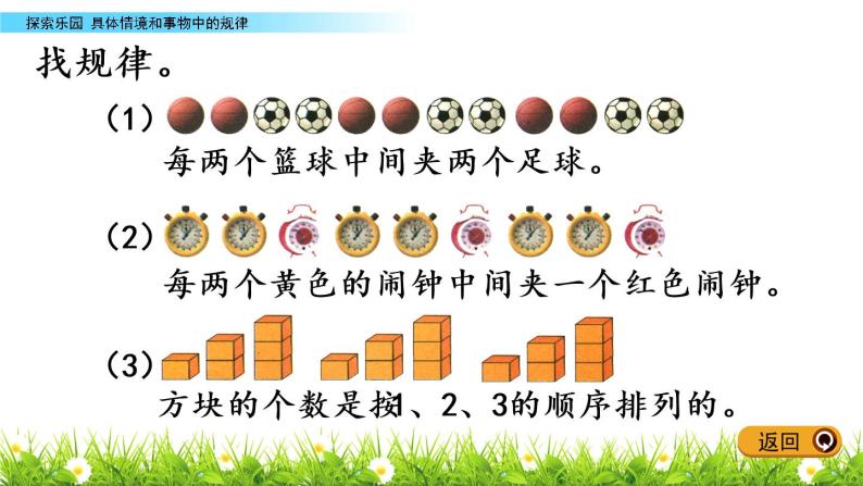 8.1《具体情境和事物中的规律》PPT课件 冀教版数学小学一年级下册05