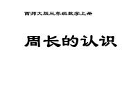 小学数学西师大版三年级上册1.认识周长授课ppt课件