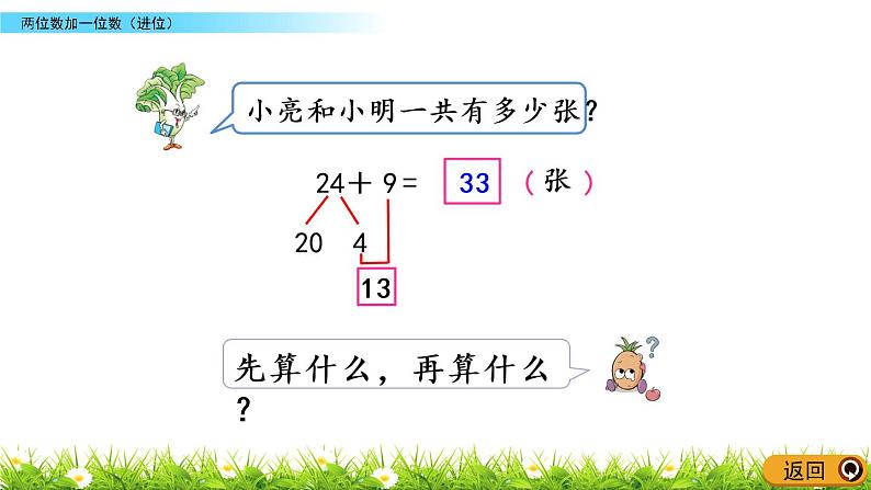 6.1《两位数加一位数(进位)》PPT课件 苏教版数学小学一年级下册第7页