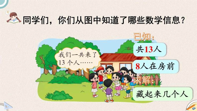 1.2《捉迷藏》PPT课件 北师大版数学小学一年级下册04