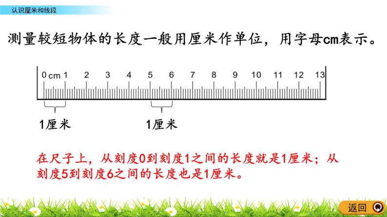 8.1《认识厘米和线段》PPT课件 青岛版（六三制）版数学小学一年级下册06