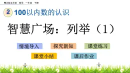 2.4《智慧广场：列举（1）》PPT课件 青岛版（五四制）版数学小学一年级下册