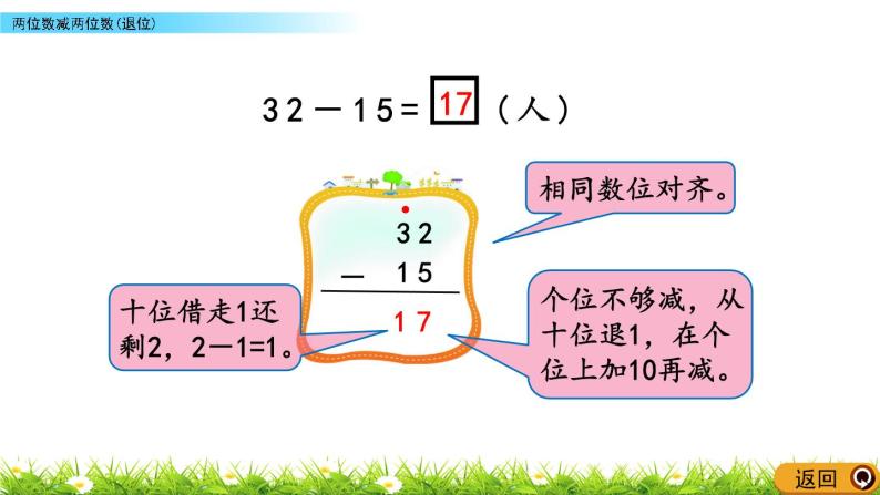 4.6《两位数减两位数(退位)》PPT课件 北京版数学小学一年级下册06