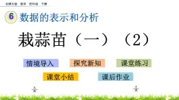 6.3《栽蒜苗（一）（2）》PPT课件 北师大版数学四下