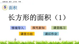 5.3《长方形的面积（1）》PPT课件 北师大版数学三下