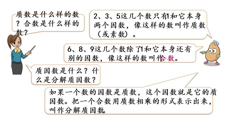 2021春苏教版数学五年级下册第三单元 因数与倍数(课件)3.11 整理与练习(1)05