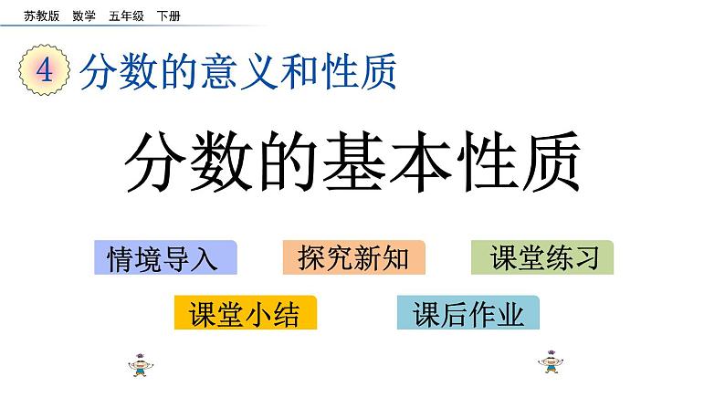 2021春苏教版数学五年级下册第四单元 分数的意义和性质(课件)4.10 分数的基本性质01