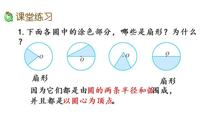 2021春苏教版数学五年级下册第六单元 圆(课件)6.2 扇形的认识06