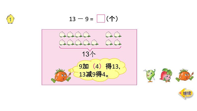 一年级下册数学课件1.20以内的退位减法 苏教版(2014秋) (共72张PPT)06