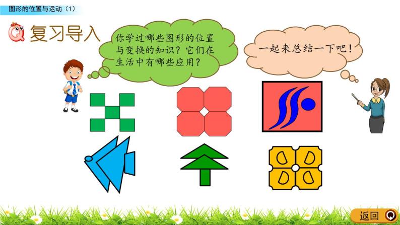 总复习2.3《图形的位置与运动（1）》PPT课件 青岛版（六三制）版 六年级数学下册02