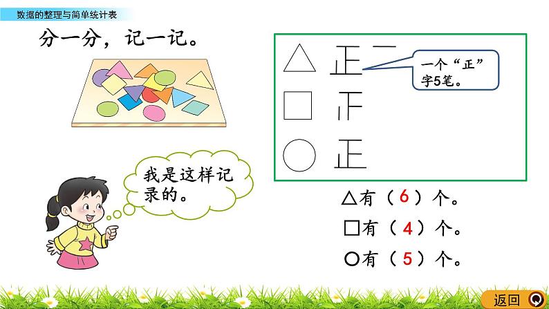 7.3《数据的整理与简单统计表》PPT课件 西师大版 二年级数学下册07