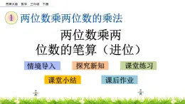 1.5《两位数乘两位数的笔算（进位）》PPT课件 西师大版 三年级数学下册