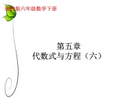 浙教版 六年级下册数学课件-代数式与方程2(共15张PPT)课件