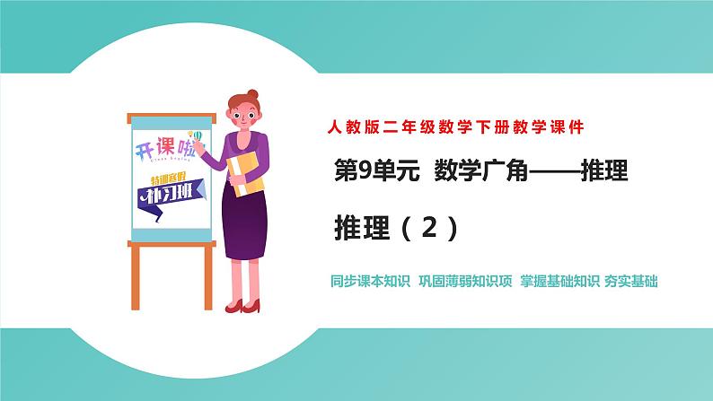 人教版二年级数学下册总复习全套ppt第1页