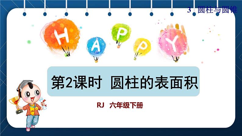 人教版六年级数学下册 第3单元 圆柱与圆锥 第2课时 圆柱的表面积(授课课件)第1页