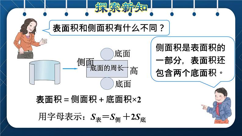 人教版六年级数学下册 第3单元 圆柱与圆锥 第2课时 圆柱的表面积(授课课件)第7页