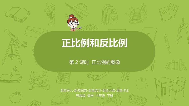 苏教版六年级数学下册 6.1.2 正比例的图像(PPT课件)01