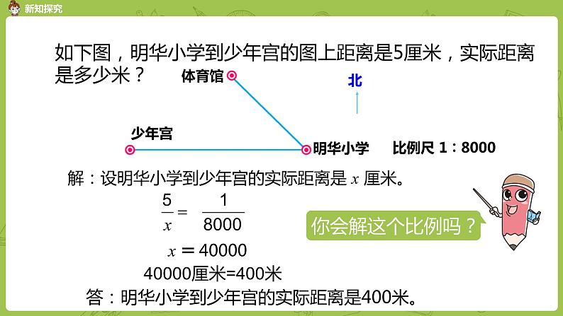苏教版六年级数学下册 4.6比例尺的应用(PPT课件)08