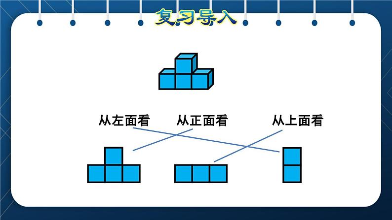 人教版四年级数学下册 第2单元 观察物体(二) 第2课时 从同一位置观察不同物体授课课件第3页