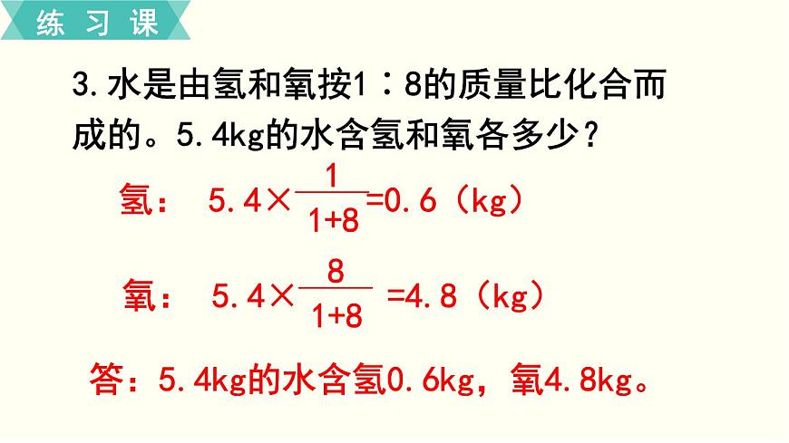 人教版數(shù)學(xué)六下 練習(xí)十七 整理和復(fù)習(xí)（4）PPT課件第5頁(yè)