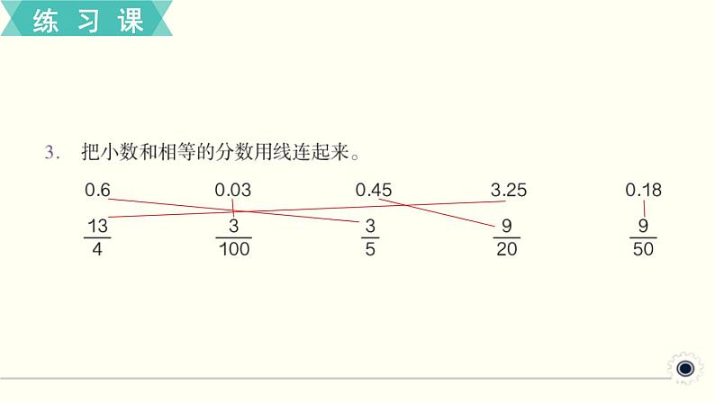 人教版数学五下 练习十九 分数的意义和性质(9) PPT课件04