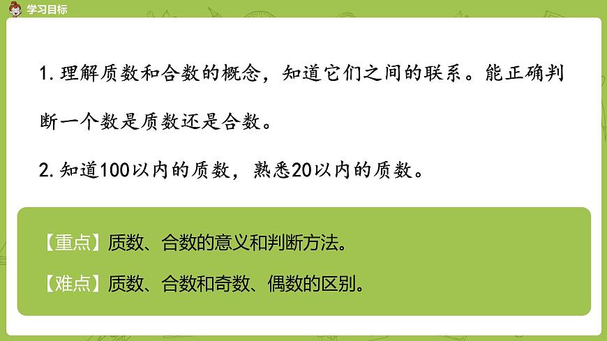 人教版五年級(jí)數(shù)學(xué)下冊(cè) 第二單元質(zhì)數(shù)和合數(shù)課時(shí)5(PPT課件)第2頁(yè)