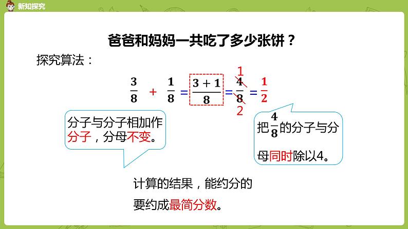 人教版五年级数学下册 第六单元 同分母分数加法课时1(PPT课件)第6页