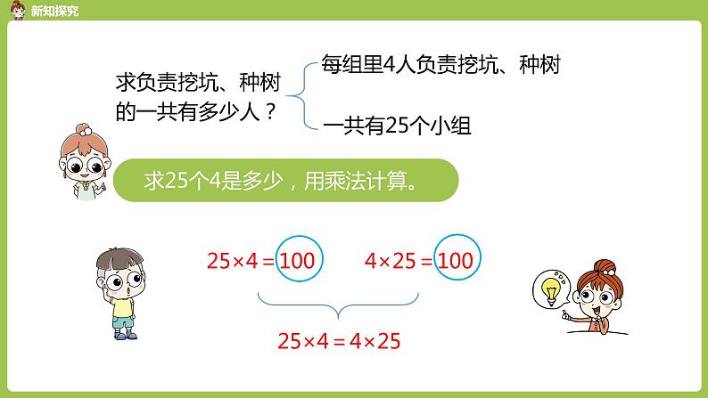 数学人教四(下)第三单元 乘法运算定律 课时(1) 课件PPT第6页