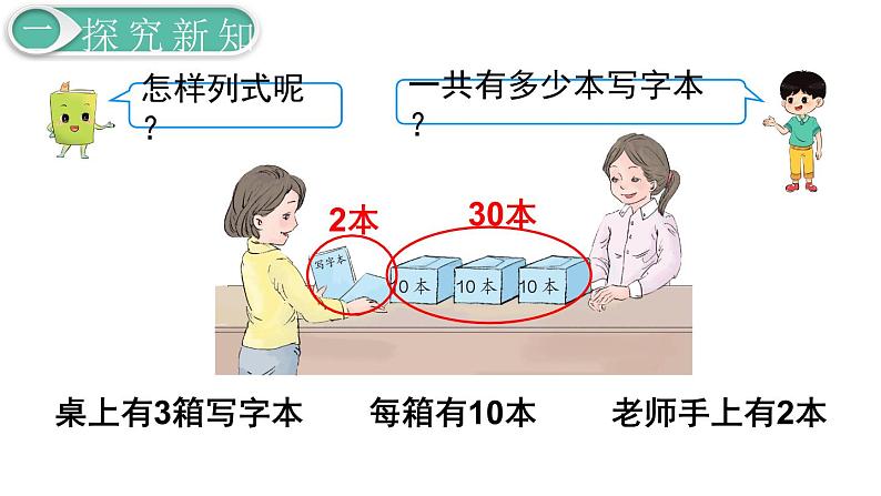 义务教育人教版一年级数学下册第4单元 100以内数的认识第9课时 整十数加一位数及相应的减法 课件05