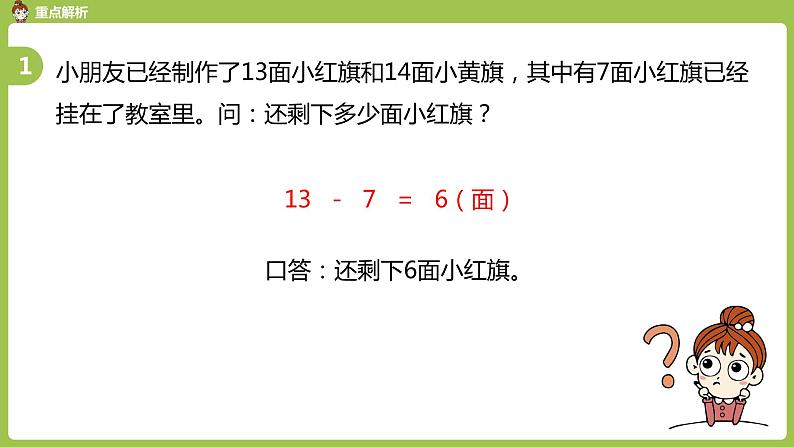 数学人教一(下)第2单元 20以内的退位减法 第13课时 整理和复习 课件07