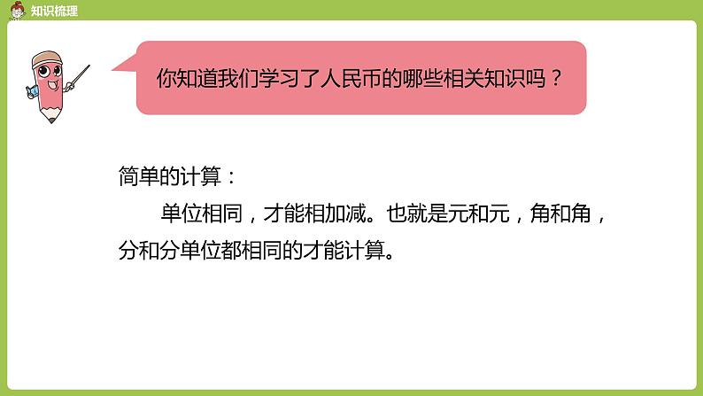 数学人教一(下)总复习 第 2 课时 认识人民币 课件04