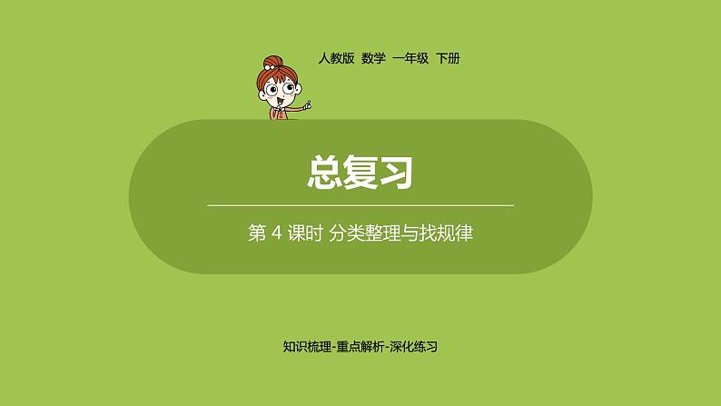 数学人教一(下)总复习 第 4 课时 分类整理与找规律 课件01
