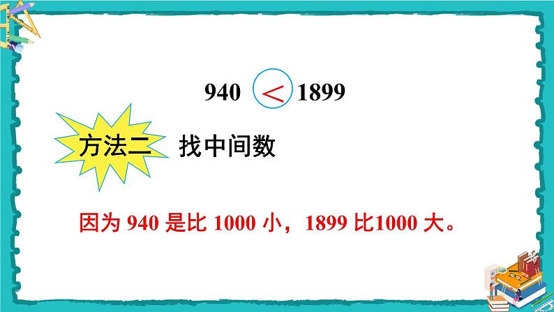 人教版二年级数学下册 7 万以内数的认识 第七课时 10000以内数的大小比较课件第5页