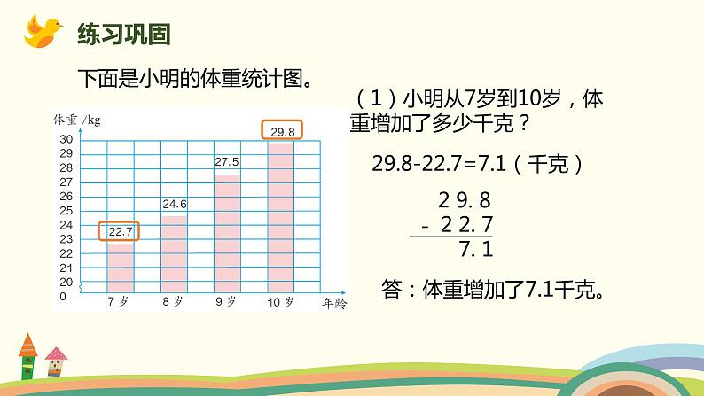 人教版小学数学四年级下册 6.1《小数部分位数相同的小数加减法》PPT课件07