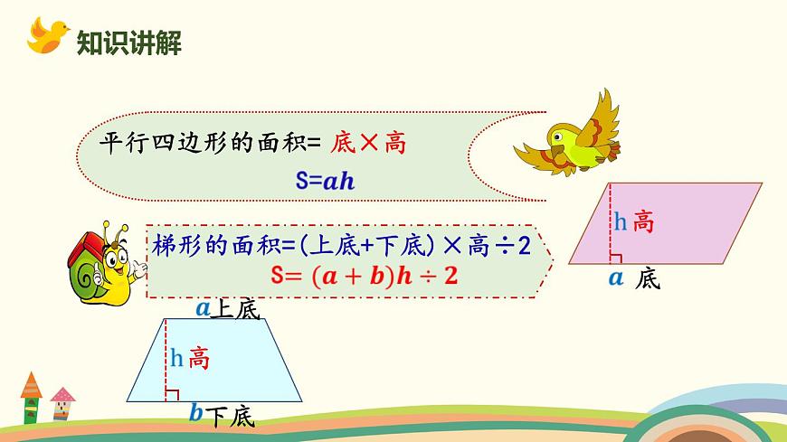 北師版小學(xué)數(shù)學(xué)六年級下冊 總復(fù)習(xí)2.3《平面圖形的周長與面積》PPT課件第5頁
