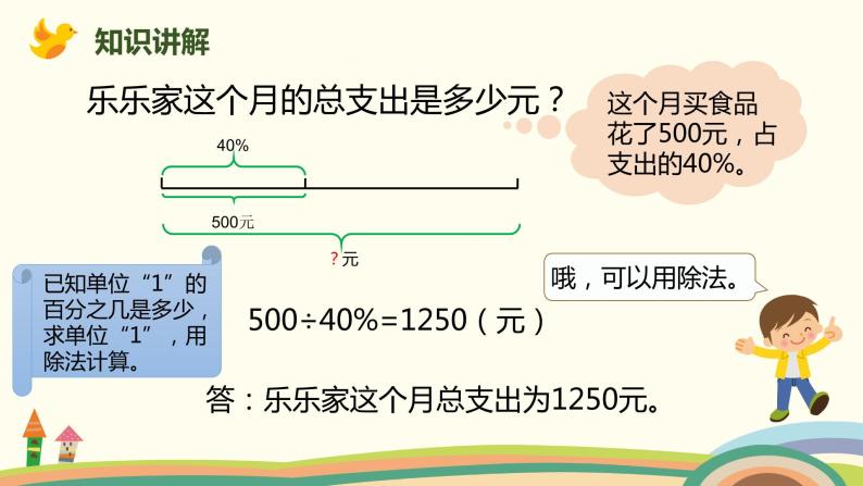 北师大版数学六年级上册 4.5 《 这月我当家（解决百分数问题）》PPT课件06